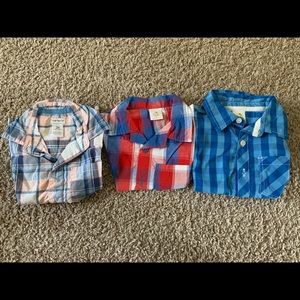3T short sleeve plaid bundle